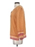 Joie 100% Silk Orange 3/4 Sleeve Silk Top Size S - photo 5