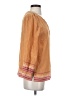 Joie 100% Silk Orange 3/4 Sleeve Silk Top Size S - photo 4