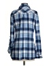 Robert Louis Plaid Blue Long Sleeve Blouse Size S - photo 2