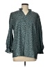 Assorted Brands Teal 3/4 Sleeve Blouse Size L - photo 1