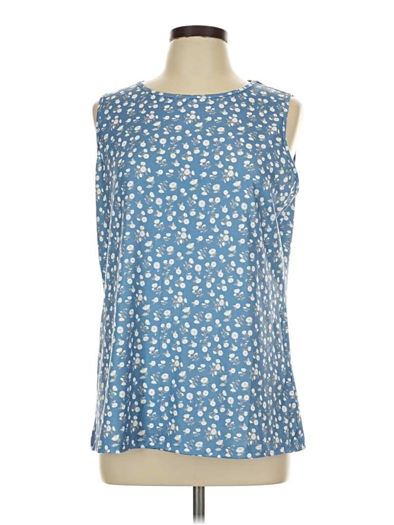 Pre-owned Assorted Brands Sleeveless T-shirt In Blue