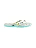 Vera Bradley Tropical Teal Blue Flip Flops Size 5 - 6 - photo 1