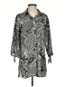DressBarn 100% Polyester Paisley Silver 3/4 Sleeve Blouse Size S - photo 1
