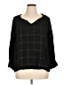 Angels 100% Rayon Black 3/4 Sleeve Blouse Size 1X - photo 1