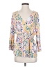 Harper Yellow 3/4 Sleeve Blouse Size L (petite) - photo 1