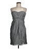 Assorted Brands 100% Polyester Chevron-herringbone Gray Cocktail Dress Size M (estimated) - photo 1