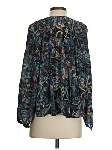 Chufy Long Sleeve Silk Top (view 2)