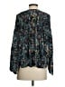 Chufy 100% Silk Teal Long Sleeve Silk Top Size S - photo 2