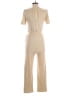 William B Solid Tan Jumpsuit Size S - photo 2