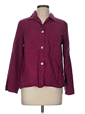 AKS by Amy K Su 3/4 Sleeve Button-Down Shirt (view 1)