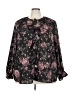 Torrid 100% Polyester Black 3/4 Sleeve Blouse Size 3X Plus (3) - photo 1