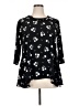 Anne Klein Black 3/4 Sleeve Blouse Size 0X - photo 1