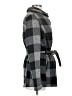 CoffeeShop 100% Polyester Checkered-gingham Gray Coat Size S - photo 4