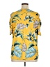 Cha Cha Vente Tropical Yellow Short Sleeve Blouse Size 1X - photo 2