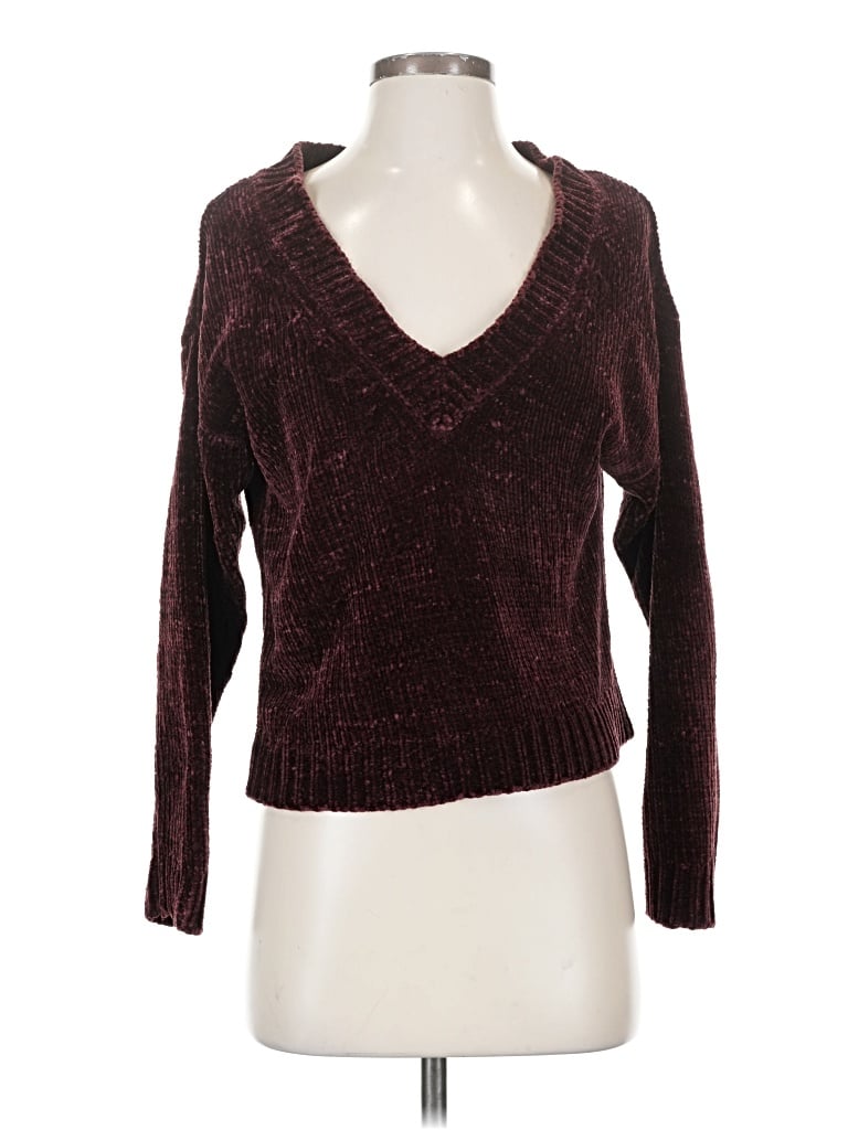 Pre-owned Dip Pullover Sweater In Burgundy