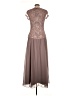 JS Collections 100% Polyester Brown Cocktail Dress Size Lg - photo 2