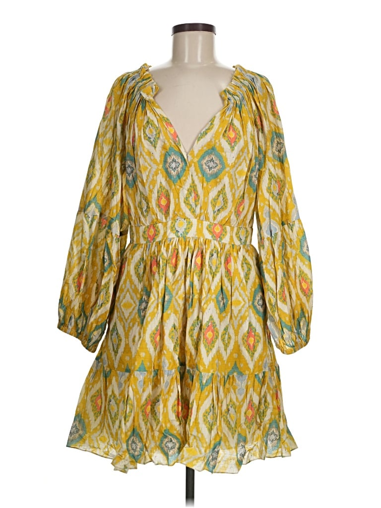 Pre-owned Charina Sarte Casual Dress In Yellow