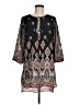 XOXO 100% Polyester Paisley Black Casual Dress Size M - photo 1