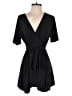 Boohoo Solid Black Romper Size 6 - photo 1