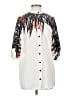 Lanvin 100% Silk Ivory 3/4 Sleeve Silk Top Size 4 - photo 1
