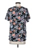 Sami & JO 100% Polyester Floral Blue Short Sleeve Blouse Size S - photo 2