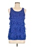 Elle 100% Polyester Blue Sleeveless Blouse Size M - photo 1