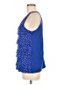 Elle 100% Polyester Blue Sleeveless Blouse Size M - photo 5