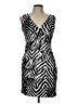 Sweet Storm Animal Print Silver Cocktail Dress Size L - photo 1