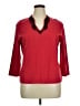 Ruby Rd. Red 3/4 Sleeve Blouse Size XL - photo 1