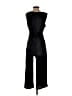 RACHEL Rachel Roy 100% Polyester Stripes Black Silver Jumpsuit Size 2 - photo 2