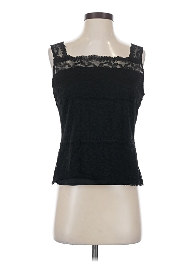 Pre-owned Garfield & Marks Sleeveless Top Black Sweetheart Neckline Tops
