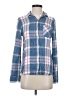 Woolrich 100% Rayon Plaid Blue Long Sleeve Button-Down Shirt Size S - photo 1
