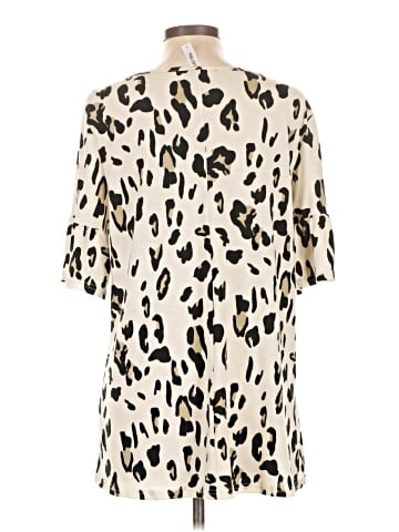 Tickled Teal Short Sleeve Blouse (view 2)