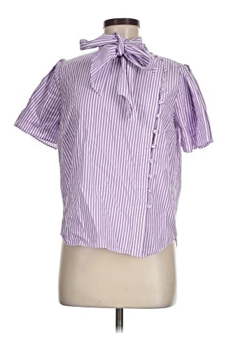 Adam Lippes Collective Short Sleeve Blouse (view 1)
