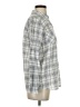 Soft Joie 100% Cotton Plaid Gray Long Sleeve Button-Down Shirt Size S - photo 4