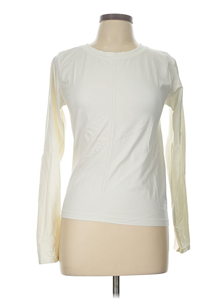 Pre-owned Yogalicious Long Sleeve T-shirt In Ivory