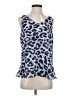 CAbi 100% Polyester Blue Sleeveless Top Size S - photo 1