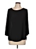 Gibson Latimer 100% Polyester Black 3/4 Sleeve Top Size L - photo 1