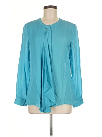 Doncaster Collection Long Sleeve Silk Top (view 1)