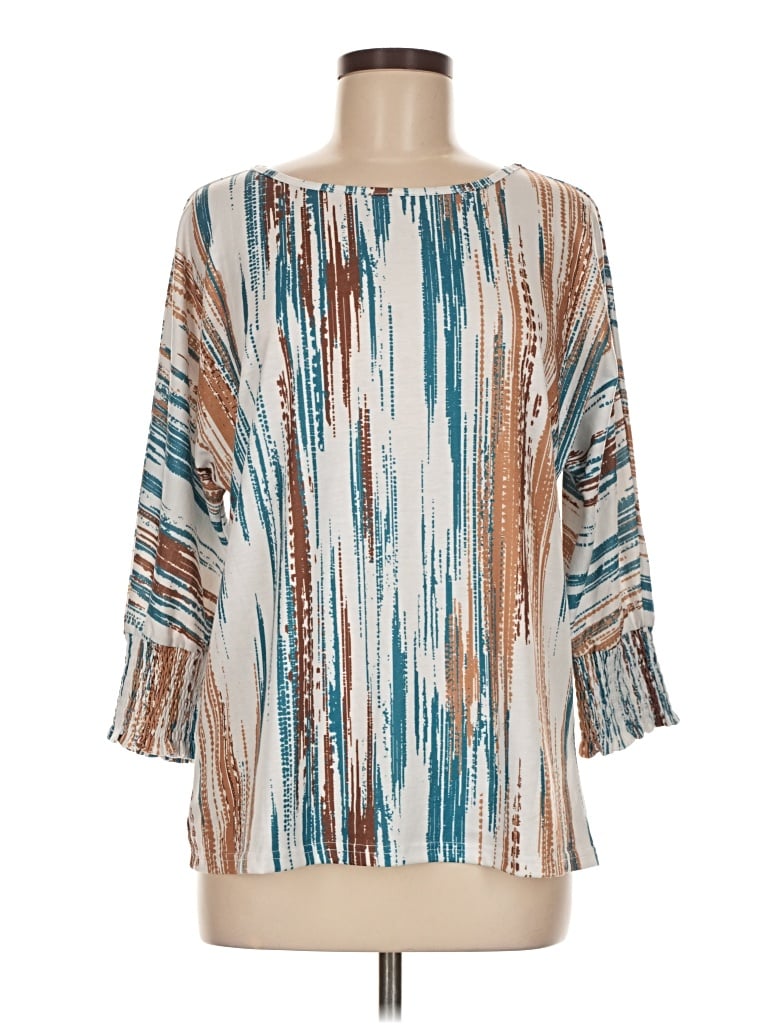 Pre-owned Dokotoo 3/4 Sleeve Blouse In Teal