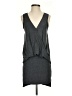 Saint Grace Solid Gray Casual Dress Size S - photo 1