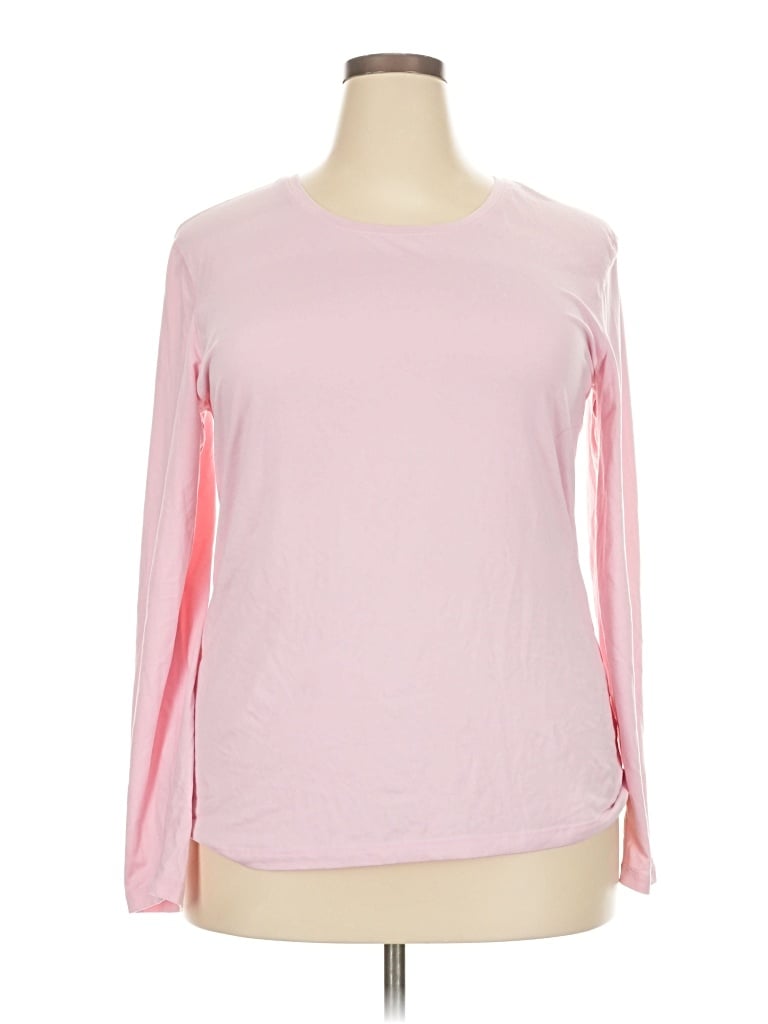 Pre-owned Athletic Works Long Sleeve T-shirt In Pink
