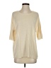 LUMINARY Ivory 3/4 Sleeve T-Shirt Size S - photo 1