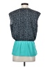 Ann Taylor 100% Polyester Teal Sleeveless Blouse Size S - photo 2