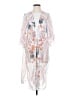 Unbranded 100% Polyester White Kimono Size S - photo 1