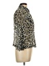 Ruby Rd. Animal Print Silver 3/4 Sleeve Blouse Size 10 - photo 4
