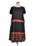 Emery Rose 100% Polyester Graphic Black Casual Dress Size 0X - photo 1