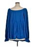 Shein Blue 3/4 Sleeve Blouse Size 6XL - photo 2