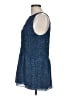 MICHAEL Michael Kors 100% Polyester Blue Sleeveless Blouse Size L - photo 5