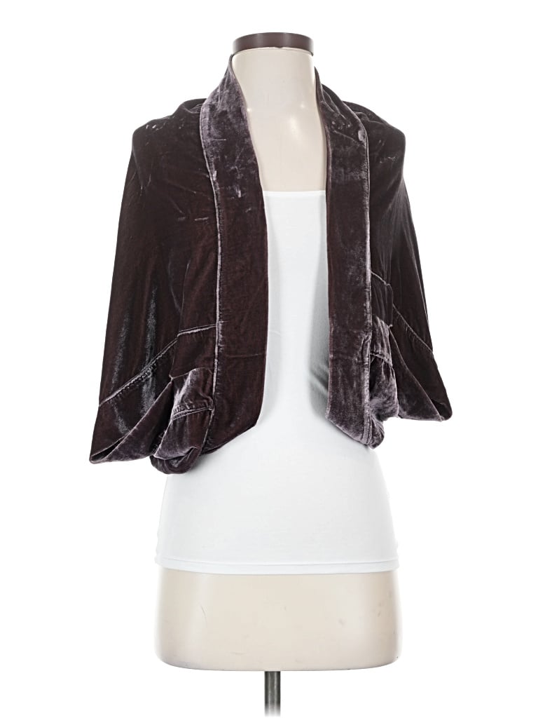 Pre-owned Cut Loose Cardigan Sweater In Brown